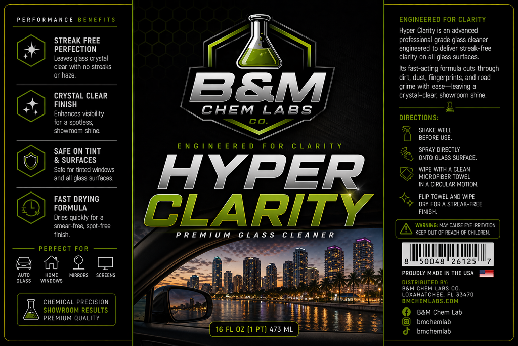 Hyper Clarity Glass Cleaner 16 oz