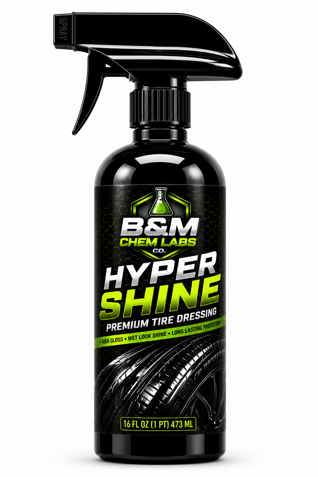 Hyper Shine Tire and Trim Dressing 16 oz