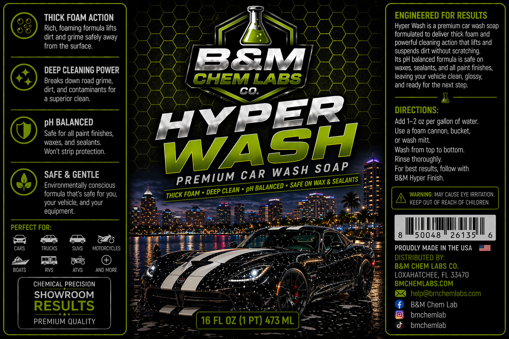 Hyper Wash Car Wash Soap 16 oz
