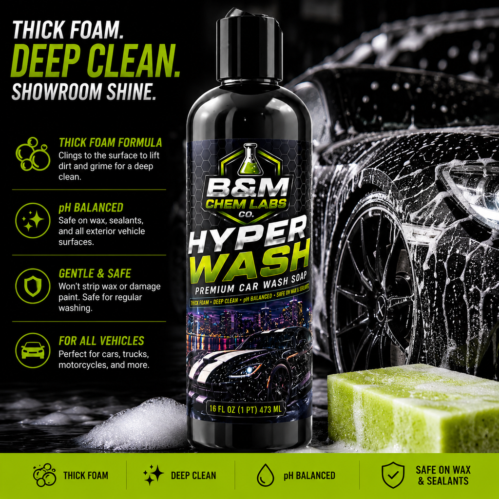 Hyper Wash Car Wash Soap 16 oz